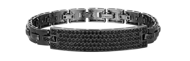 ETHOS "BLACK ICE" GUN COLOR GEN BLK SAPPHIRE BRACELET