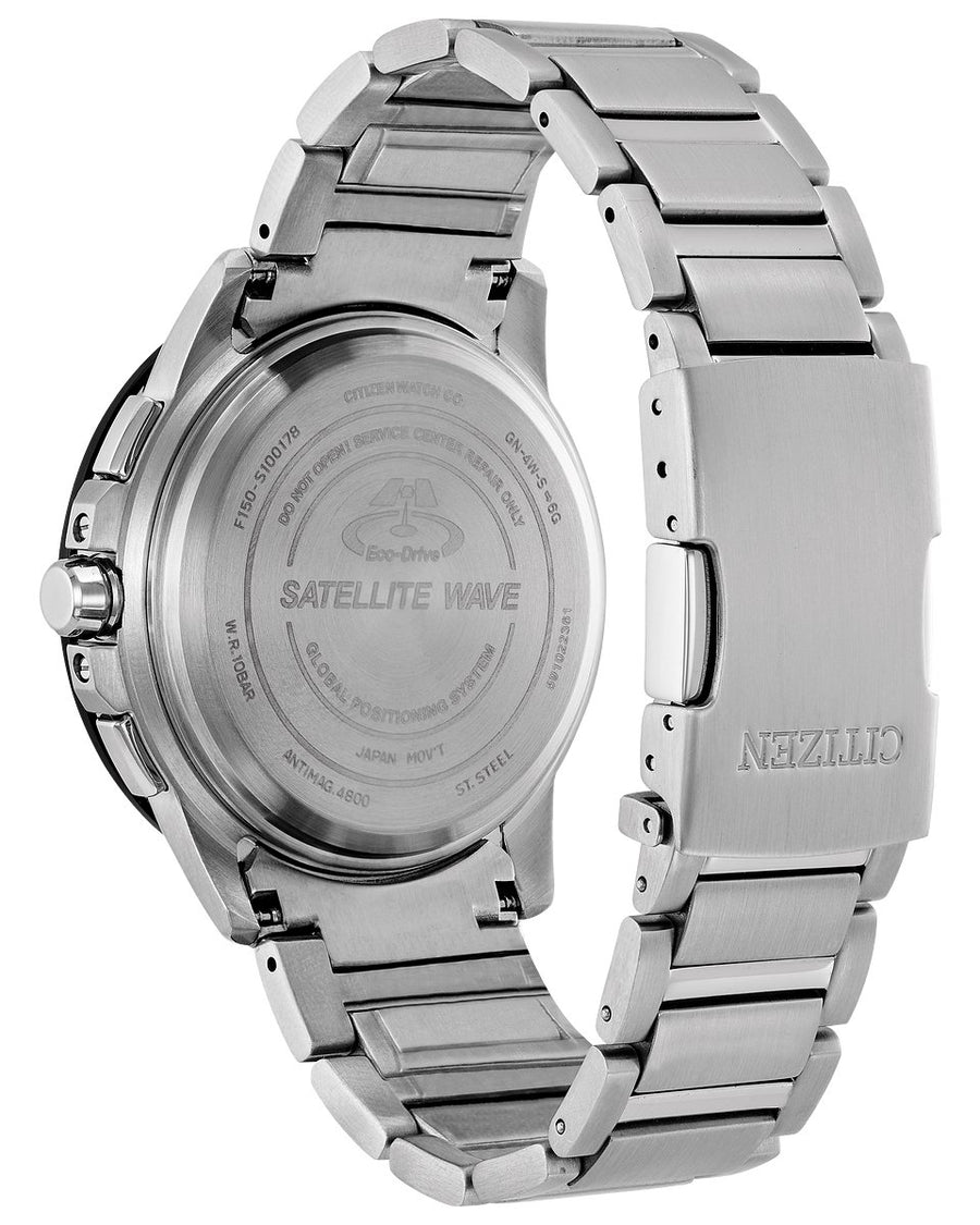 Citizen Mens Eco-Drive Satellite Wave Stainless Steel With Ion Plating WR100