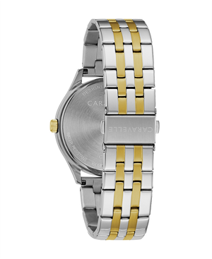 Caravelle Gents Dress Expansion Band Watch - Silver Dial