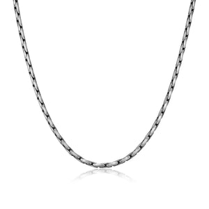 ETHOS BRUSHED GUN METAL 150 BOSTON CHAIN 20"