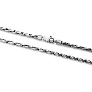 ETHOS BRUSHED GUN METAL 150 BOSTON CHAIN 20"