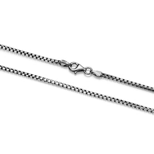 ETHOS BRUSHED GUN METAL 040 ROUND BOX CHAIN 20"