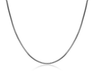 ETHOS BRUSHED GUN METAL 040 ROUND BOX CHAIN 22"