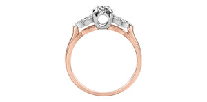 Ladies 10KTRW Engagement Ring 1=0.066CAN 4=0.04CT