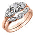 Ladies 10KTRW Engagement Ring 1=0.066CAN 4=0.04CT