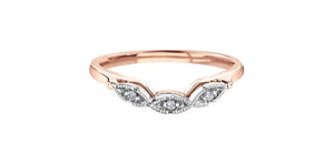 Ladies 10KTRW Engagement Ring 1=0.06CAN 4=0.04CT