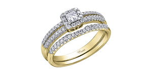 Engagement Ring 14 Karat Yellow Gold  - Canadian Diamond