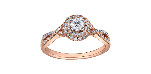 10KTR Engagement Ring 1=0.22CAN I1 66=0.21CT