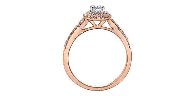 10KTR Engagement Ring 1=0.22CAN I1 66=0.21CT