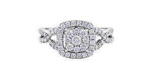 Ladies 14KT White Gold Diamond Engagement Ring