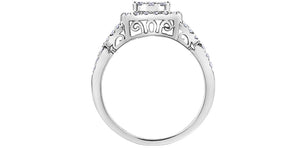 Ladies 14KT White Gold Diamond Engagement Ring