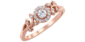 Ladies 10KTR Engagement Ring 1=0.14CAN 26=0.11CT