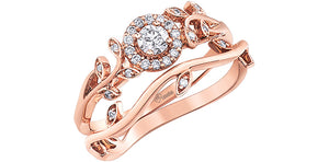 Ladies 10KTR Engagement Ring 1=0.14CAN 26=0.11CT