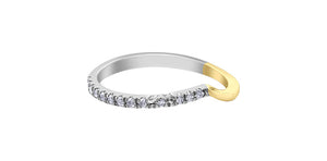 Ladies 10 Karat Gold Illuminaire Diamond Engagement Ring