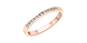 Diamond Band 10 Karat Gold (0.10TDW)