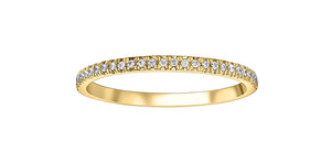 Diamond Band 10 Karat Gold (0.10TDW)