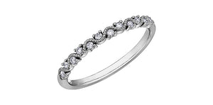 Diamond Band 10 Karat Gold (0.12CT TDW)