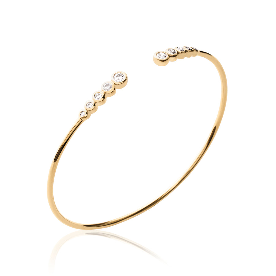 "Romance" 18k gold-plated bracelet - 3 microns (bangle) RO60-15