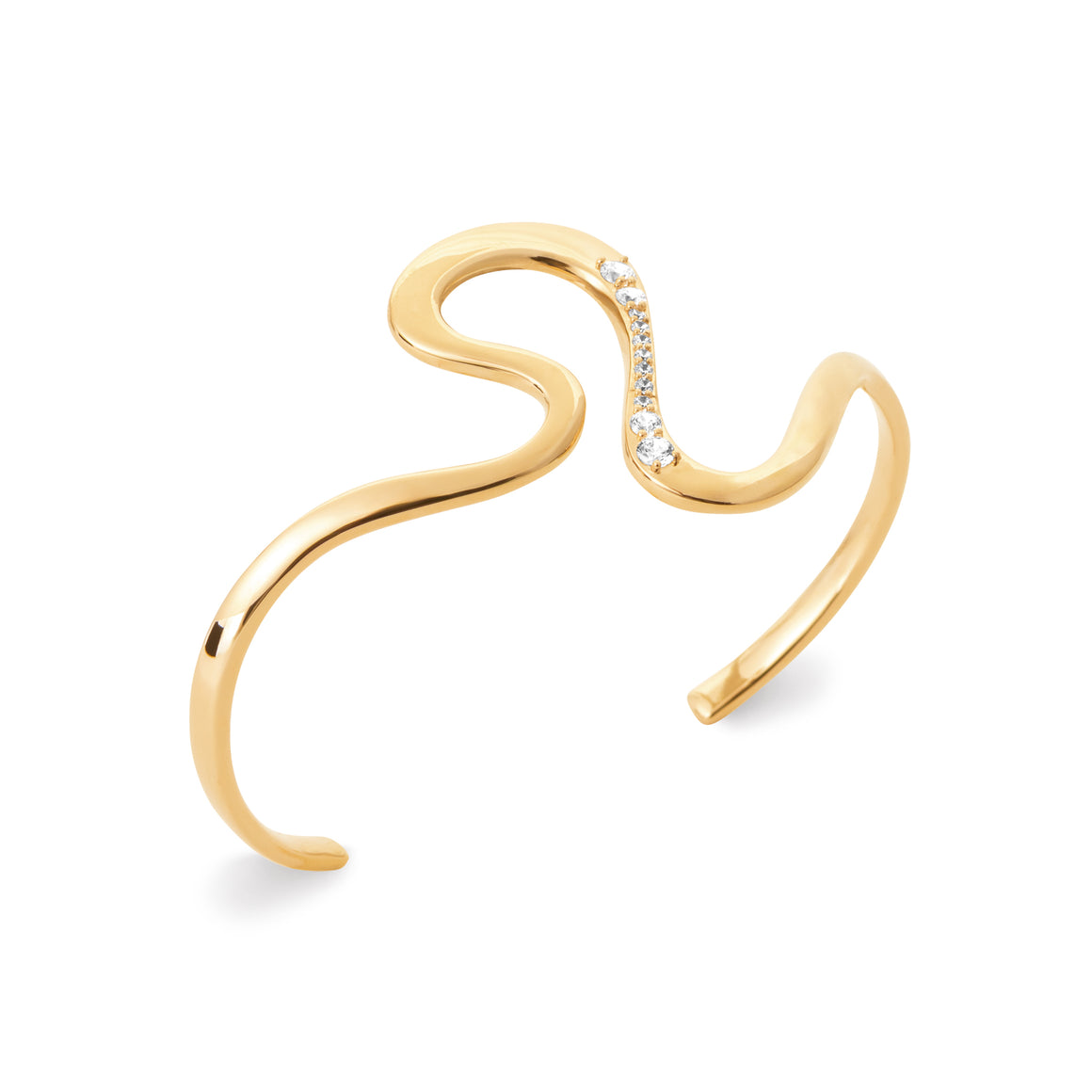 "Romance" 18k gold-plated bracelet - 3 microns (bangle) RO60-31