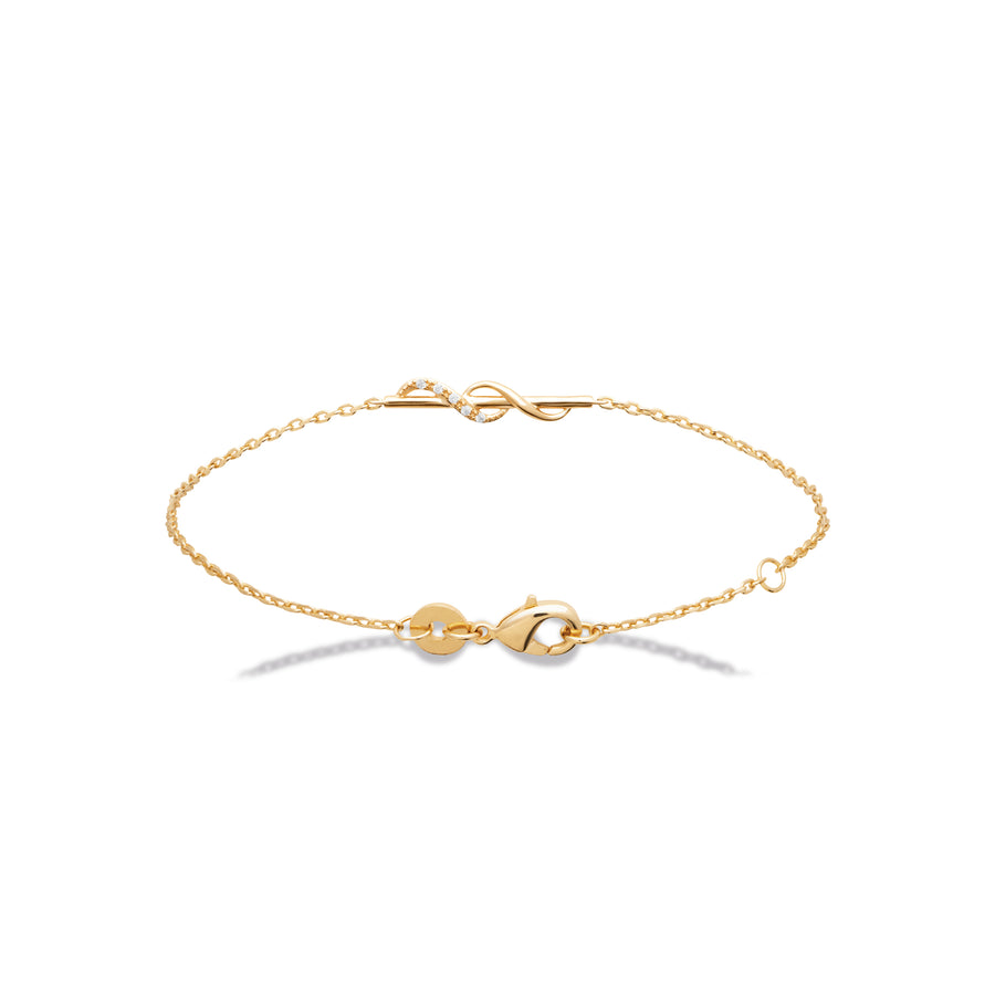 "Romance" 18k gold-plated bracelet - 3 microns 7,25" RO60-49