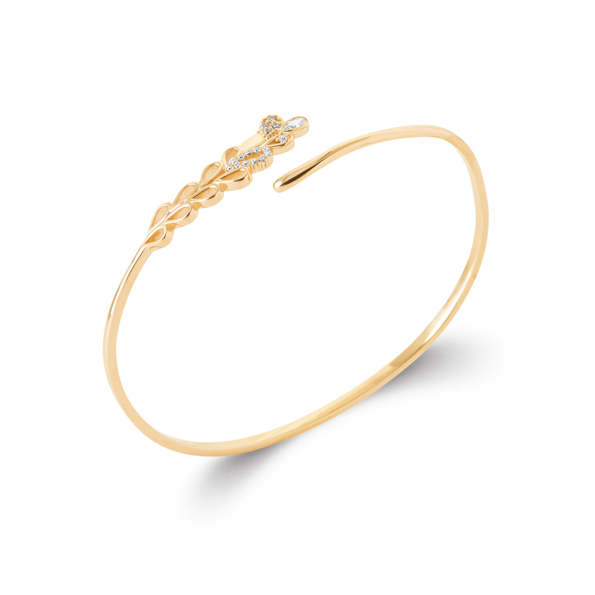 "Romance" 18k gold-plated bracelet - 3 microns (bangle) RO60-58