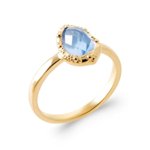 "Romance" 18k gold-plated ring - 3 microns RO70-12