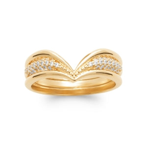 "Romance" 18k gold-plated ring - 3 microns RO70-21