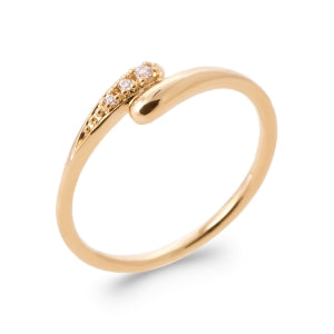 "Romance" 18k gold-plated ring - 3 microns RO70-24