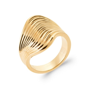 "Romance" 18k gold-plated ring - 3 microns RO70-31