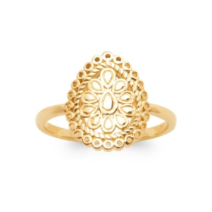 "Romance" 18k gold-plated ring - 3 microns RO70-39