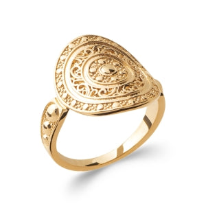 "Romance" 18k gold-plated ring - 3 microns RO70-42