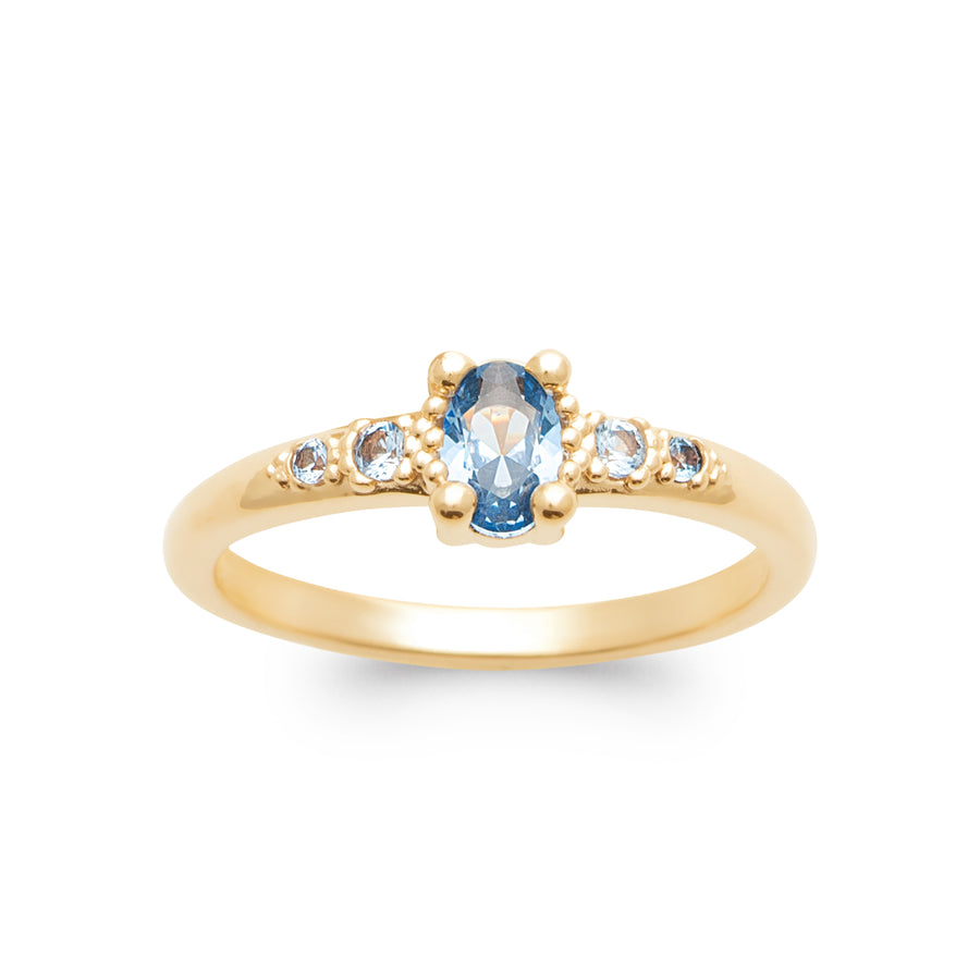 "Romance" 18k gold-plated ring - 3 microns RO70-47