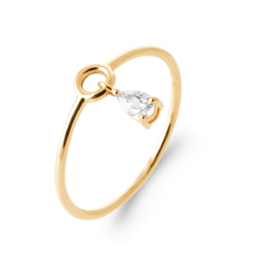 "Romance" 18k gold-plated ring - 3 microns RO70-9