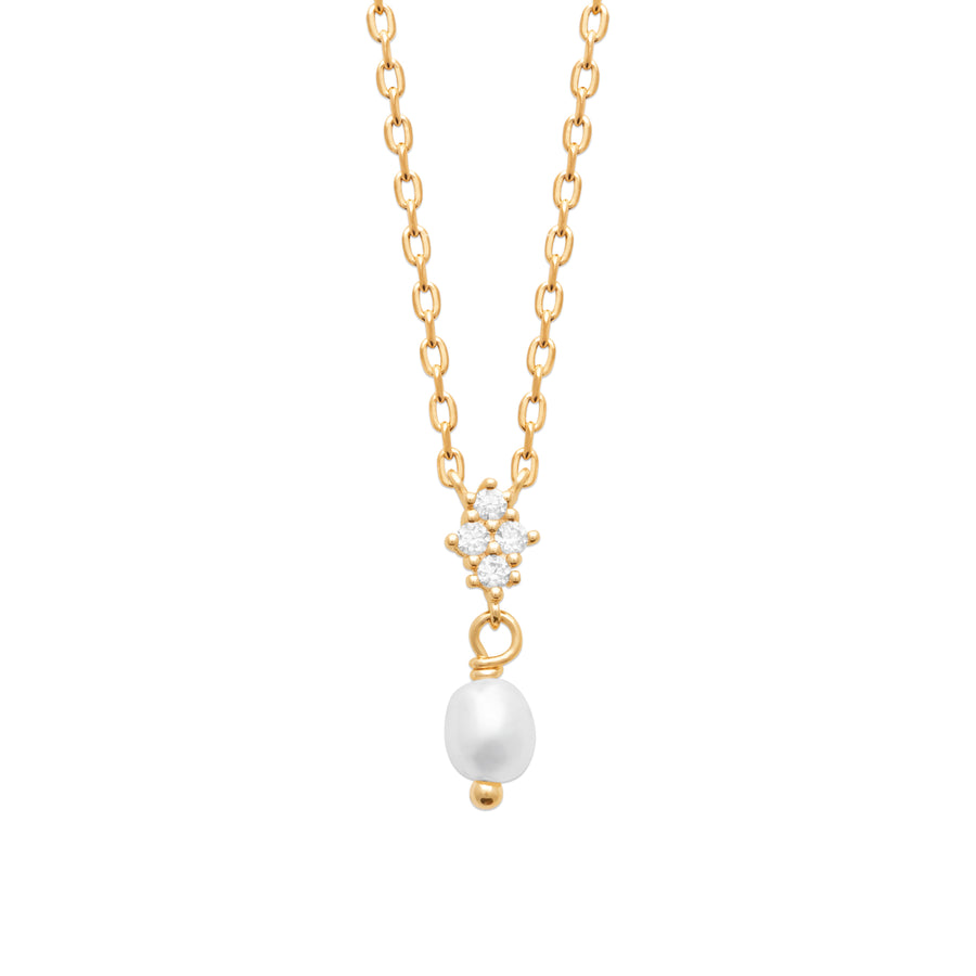 "Romance" 18k gold-plated Necklace - 3 microns 18" RO80-48