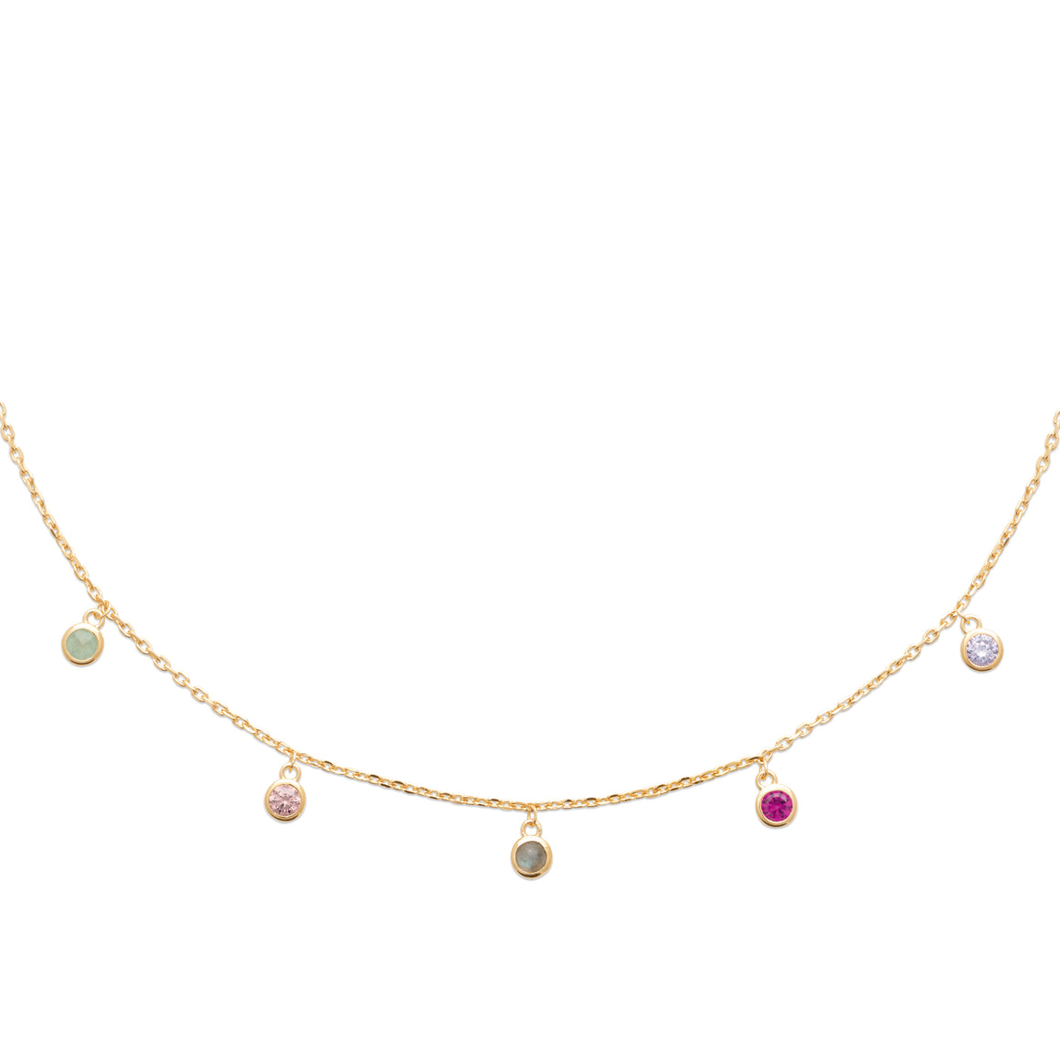 "Romance" 18k gold-plated Necklace - 3 microns 18" RO80-54