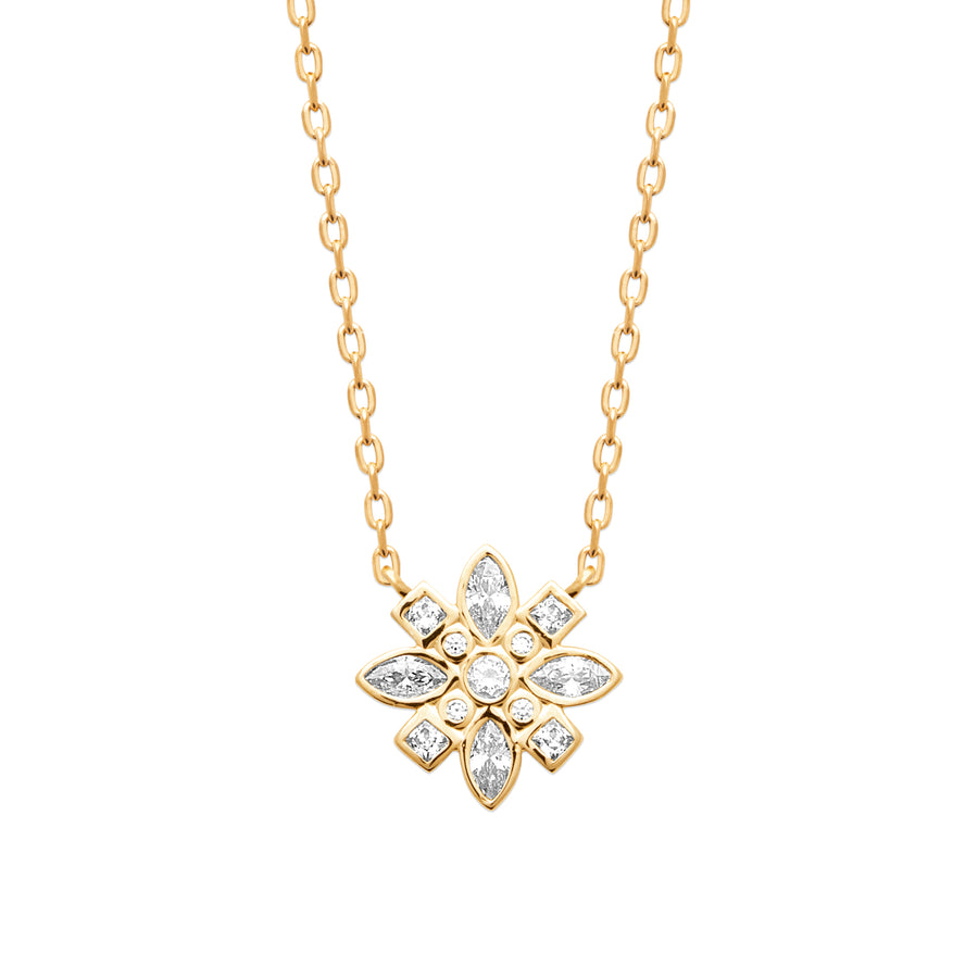 "Romance" 18k gold-plated Necklace - 3 microns 18" RO80-68