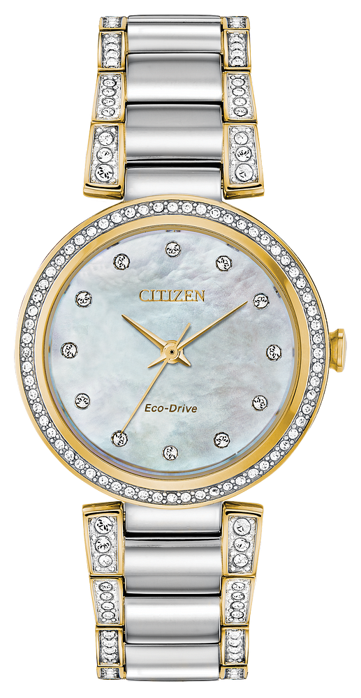 Citizen Eco-Drive Silhouette Crystal Watch