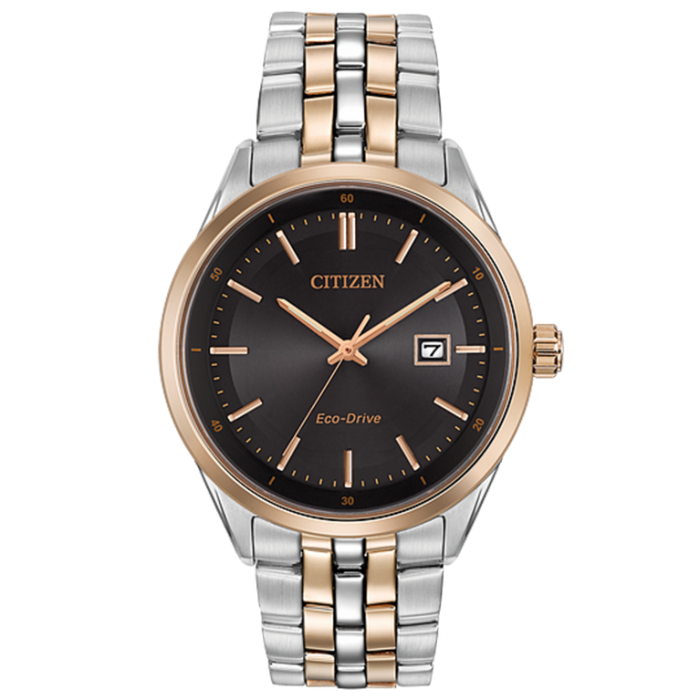 Citizen Mens Eco-Drive Corso Stainless Steel With Ion Plating RGP WR100