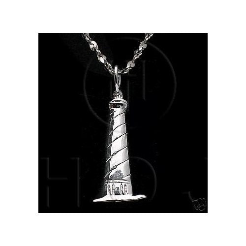 Pendant - Sterling Silver 925 Nautical Lighthouse