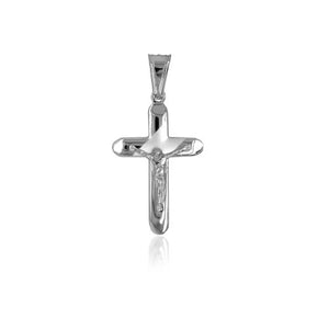 Pendant - Sterling Silver 925 Round Italian Cross