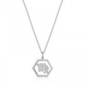 REIGN 925 Virgo Zodiac CZ Necklace