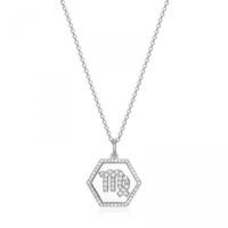 REIGN 925 Virgo Zodiac CZ Necklace