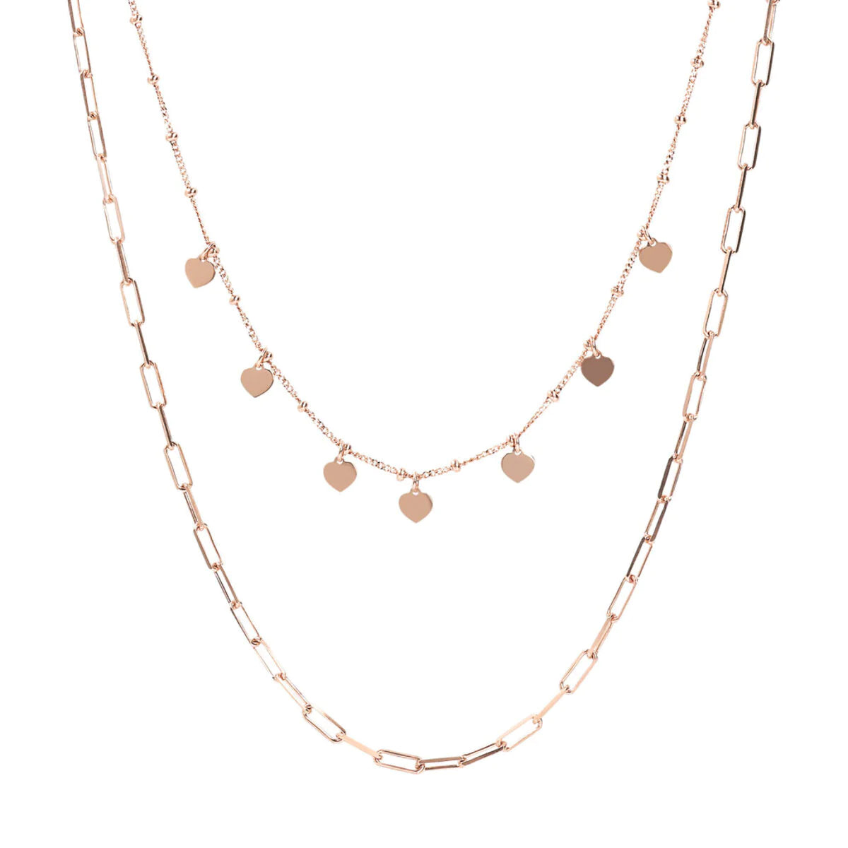 Bronzallure rose 2025 gold necklace